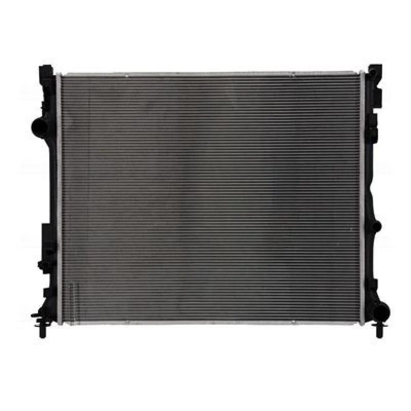 Image of NISSENS 607124 Engine radiator Aluminium, Brazed cooling fins, without expansion tank, without gasket/seal Radiator,engine cooling (470)