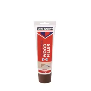 image of Bartoline Ready Mixed Brown Wood Filler - 330g