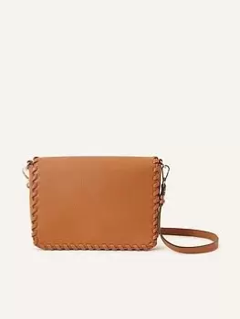 Image of Accessorize Whipstitch Flap Crossbody