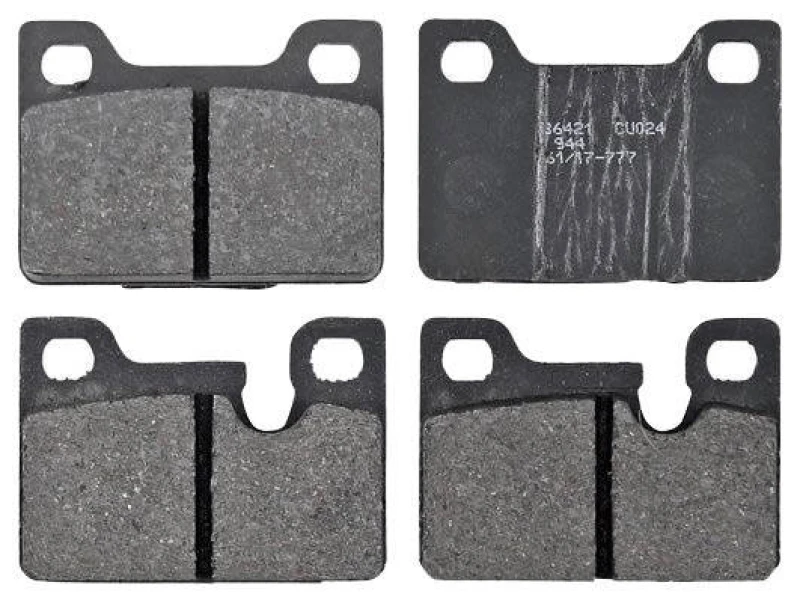 Image of A.B.S. 36421 Brake pad set prepared for wear warning indicator Brake Pad Set,disc brake (402)
