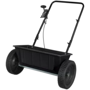 Image of Sealey Push Feed, Grass and Salt Drop Spreader 27kg
