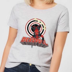 Image of Marvel Deadpool Upside Down Womens T-Shirt - Grey - 3XL