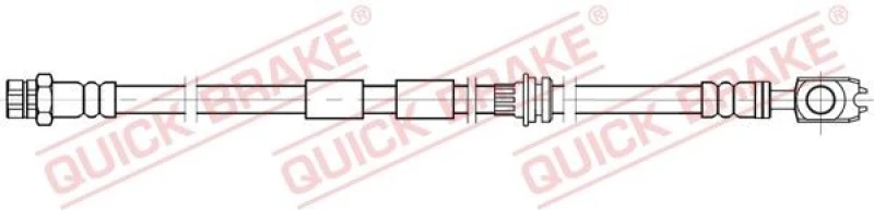 Image of QUICK BRAKE Brake hose QUICK BRAKE 58.897X