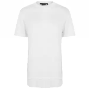 TWENTY Dawson Long Line T Shirt - White