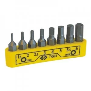 Image of C.K. T4524 T4524 Bit set 8 Piece Allen