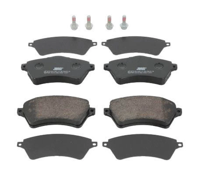 Image of JURID 573102J Brake pad set not prepared for wear warning indicator, with accessories Brake Pad Set,disc brake (402)