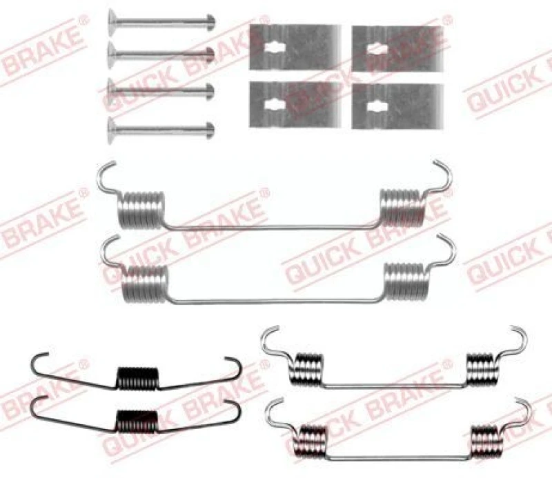 Image of QUICK BRAKE Brake shoe fitting kit QUICK BRAKE 105-0833