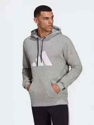 Image of adidas Sportswear Future Icons Logo Graphic Hoodie, Grey, Size 2XL, Men