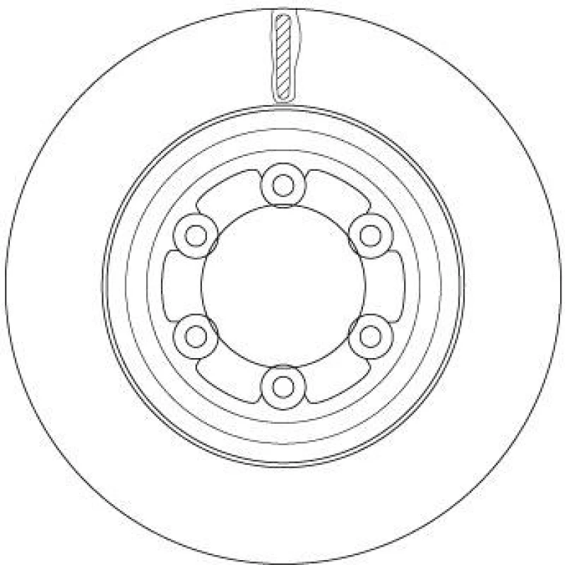 Image of Brake disc TRW DF6736S