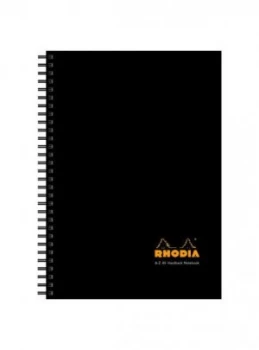 Image of Rhodia A-z Index Book A5 Wirebound Hard Back Black - 3 Pack