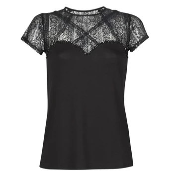 image of Guess LOU TOP womens Blouse in Black - Sizes S,M,L,XS