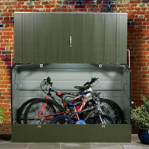 image of Trimetals Protect-a-cycle Metal Shed - Green