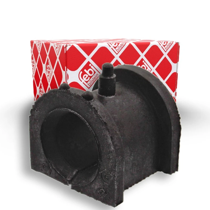 Image of FEBI BILSTEIN 41143 Stabilizer Bushes Front Axle, Rubber Rubber Anti-roll Bar Bush Kit (1334)