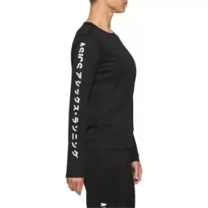 Image of Asics Womens Katakana LS Running Top - Black