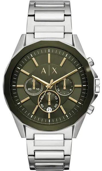 image of Armani Exchange Watch Chronograph Mens - Green AMX-005