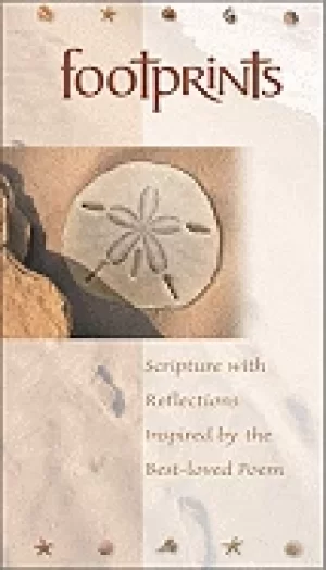 Image of footprints scripture with reflections inspired by the best loved poem