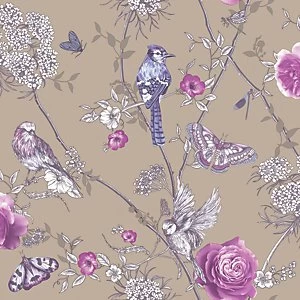 Image of Arthouse Paradise Garden Mink Wallpaper 10.05m x 53cm