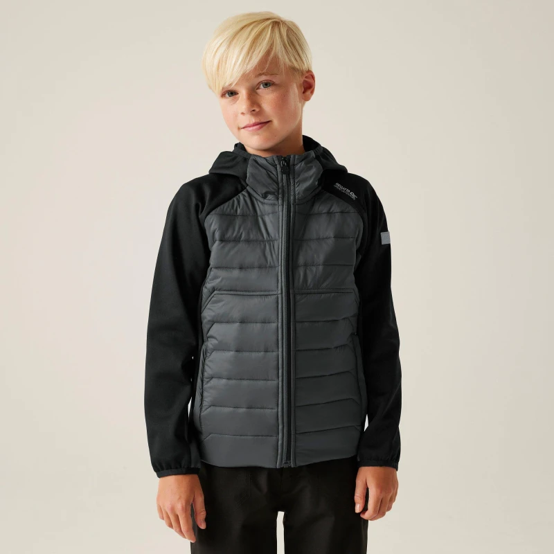 Image of Child hooded jacket Regatta Kielder IX Noir Male 13 ans
