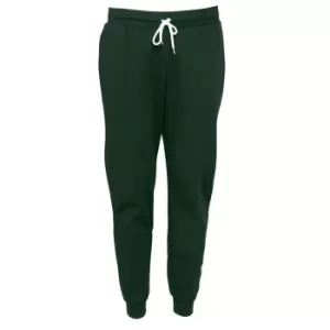 image of Bella + Canvas Unisex Adult Jogging Bottoms (L) (Forest Green)