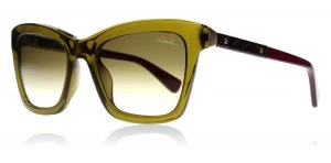 image of Lanvin Paris SLN673V Sunglasses Green Olive 090Y 52mm