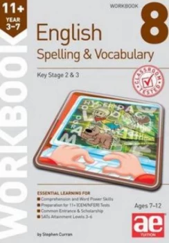 Image of 11+ Spelling and Vocabulary Workbook 8 by Stephen C Curran Paperback