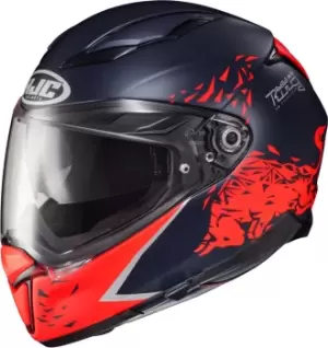 image of HJC F70 Spielberg Red Bull Ring Helmet, red-blue, Size 2XL, red-blue, Size 2XL