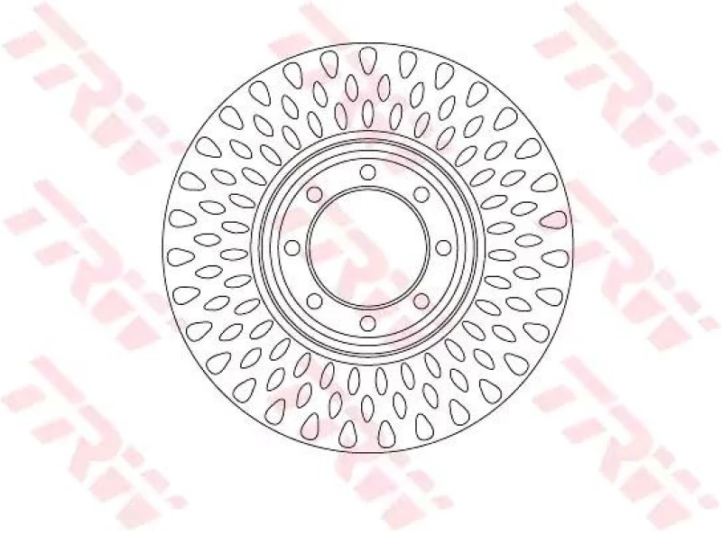 Image of Brake disc TRW DF6688S