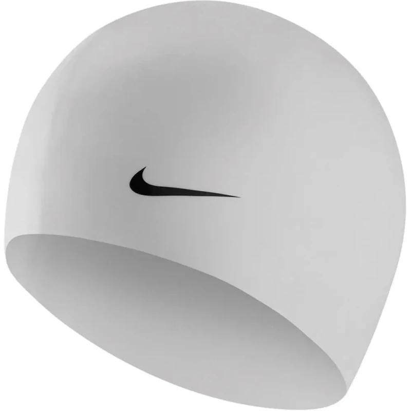 Image of Silicone bathing cap Nike Swim Solid Blanc Unisex TU