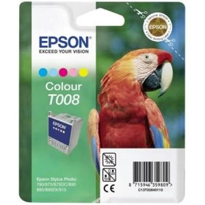 Image of Epson Parrot T008 Colour Ink Cartridge