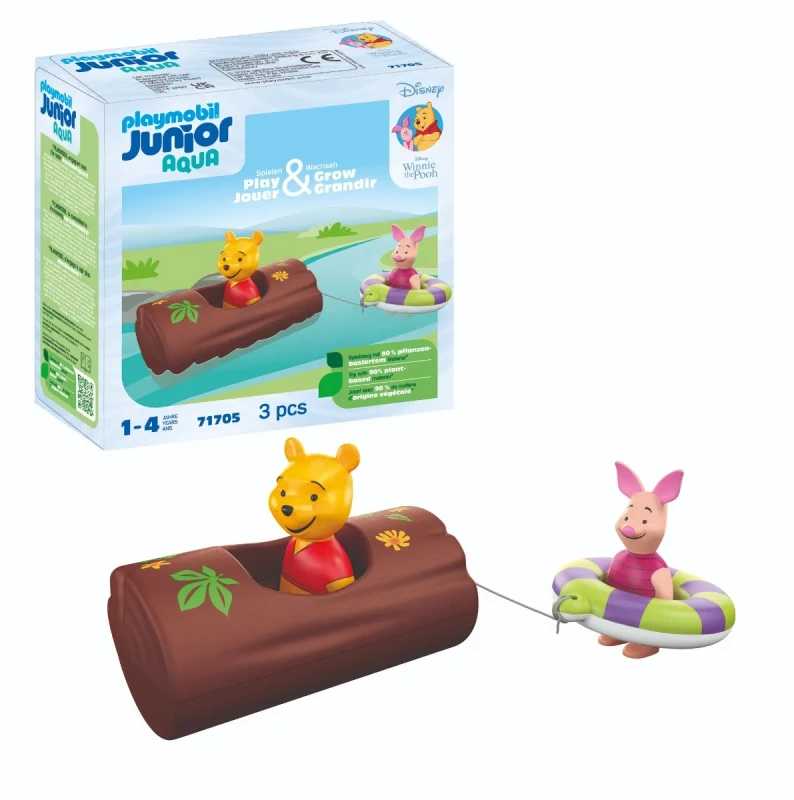 Image of Playmobil Junior & Disney: Winnie The Pooh's & Piglet's Water Adventure 71705