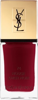Image of Yves Saint Laurent La Laque Couture Nail Polish Shade 74 Rouge Over Noir 10ml