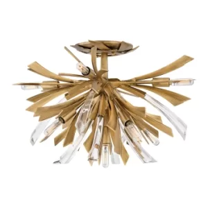 image of Hinkley Fredrick Ramond Vida 9 Light Semi Flush Light Burnished Gold