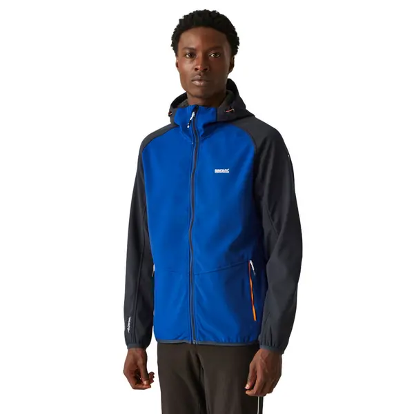 Image of Regatta Mens Arec Iii Warm Backed Hooded Softshell Jacket M - Chest 39-40' (99-101.5cm) NewRoyal/Nvy RML218-56E-M
