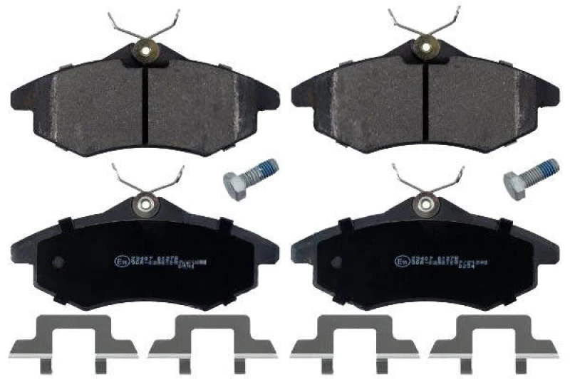 Image of Blue PRINT ADP154216 Brake pad set Front Axle, with fastening material Brake Pad Set,disc brake (402)