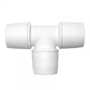 Image of Polypipe PolyMax Equal Tee White 15mm - MAX215 - 732434