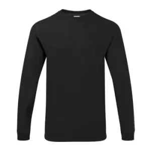 image of Gildan Mens Hammer Heavyweight Long Sleeve T-Shirt (M) (Black)