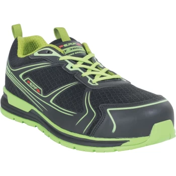 Image of PB200 Gravity Zero Black/Green Safety Trainers - Size 12