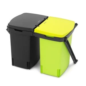 image of Brabantia 2 x 10L Built in Twin Bin