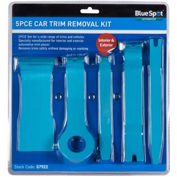Image of 07922 5 Piece Car Trim Removal Set - Bluespot