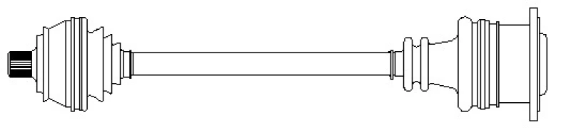 Image of ERA Benelux DA60670 Drive shaft Front Axle Right, for vehicles with ABS Drive Shaft (13)