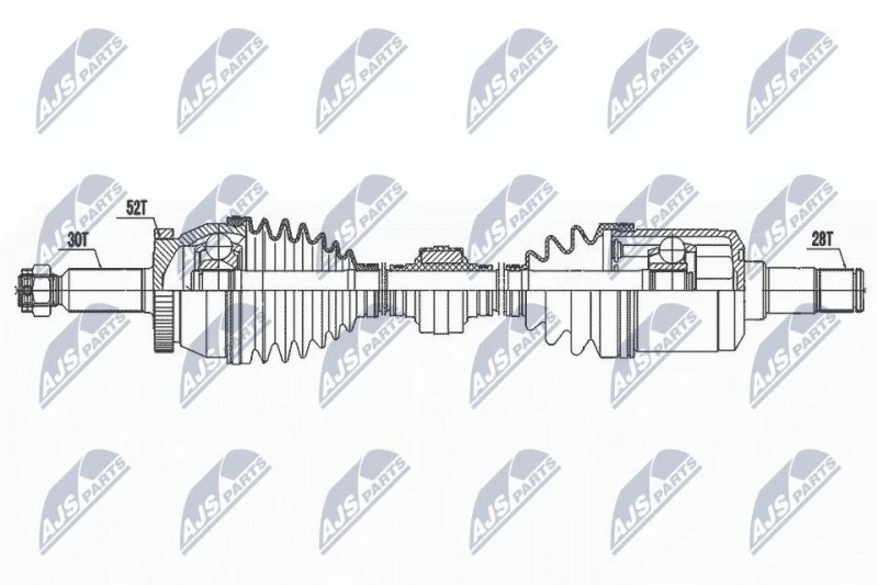 Image of NTY Drive shaft NTY NPW-HY-595