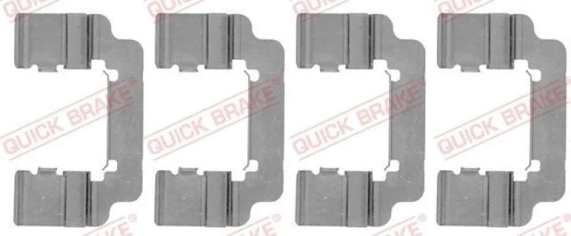 Image of QUICK BRAKE Brake pad fitting kit QUICK BRAKE 109-1777