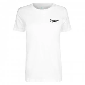 Converse Nova Small Logo T Shirt Ladies - White 102