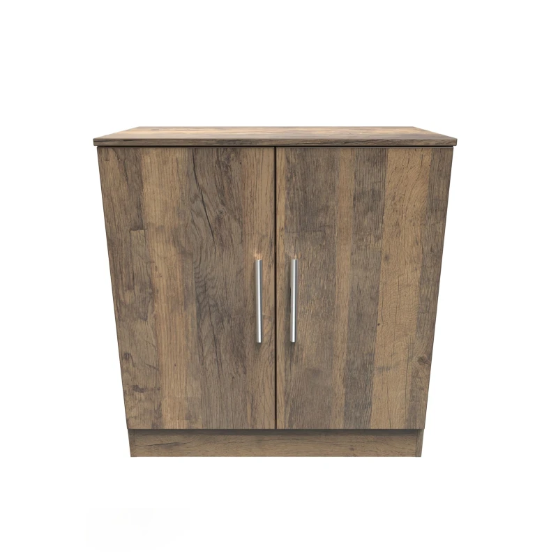Image of Trent 2 Door Cabinet In Vintage Oak (Ready Assembled)