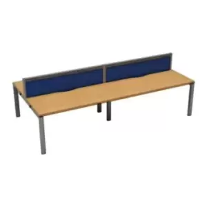 Image of Tc CB 1 Person Extension Bench 1600 x 800 Cable Port Beech-silver