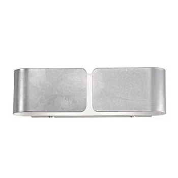Image of Clip 2 Light Indoor Large Wall Light Silver, E27