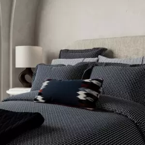Image of Bedeck of Belfast Aruni Textured Weave Kingsize Duvet Cover, Midnight