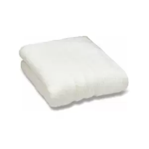 Image of Catherine Lansfield Zero Twist 100% Micro Yarn Cotton Bath Towel, Cream
