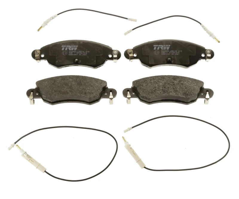 Image of TRW GDB1447 Brake pad set incl. wear warning contact Brake Pad Set,disc brake (402)