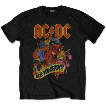 image of AC/DC - Are You Ready Mens Small T-Shirt - Black